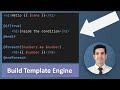 Build a simple template engine like laravel blade in 7 minutes