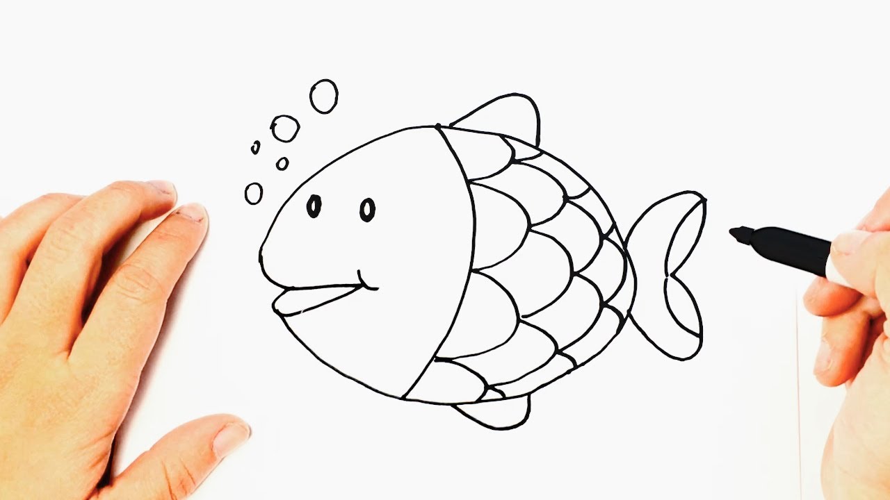 Como dibujar un Pescadito | Dibujos Para Niños Pequeños - thptnganamst.edu.vn