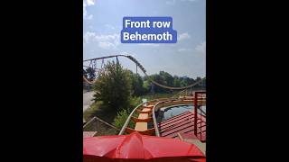 Ride buddies forever 🎢 Hayneseez ride a fav...Behemoth front row