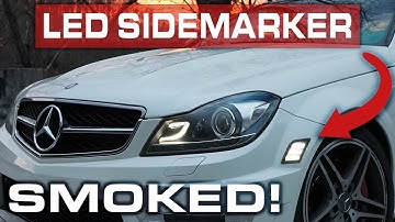 SMOKED LED Side Marker Install | W204 MERCEDES C CLASS C63 C350 C300