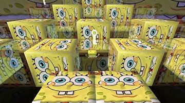 Beat Block as SpongeBob by D0U8LE_H