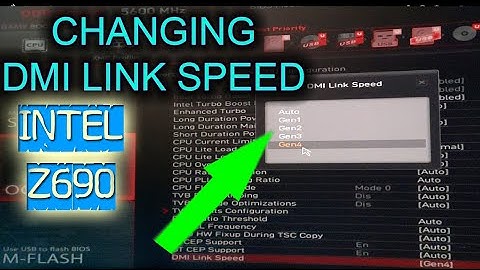 Change DMI Link Speed On Intel Z690 Motherboard - Quick Look At The Location In The MSI UEFI, BIOS