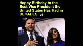 Birthday wishes celebrate JD Vance’s leadership and public service.