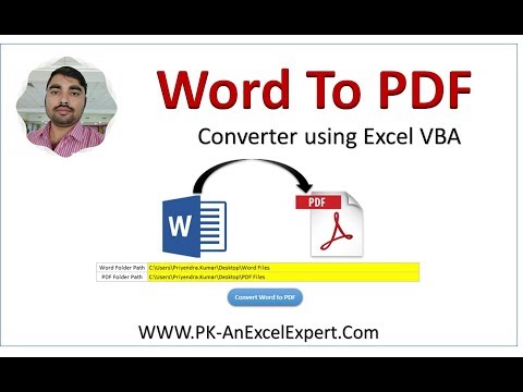 Automation: Word to PDF Converter in VBA || File System Object Method || Convert Multiple Word files