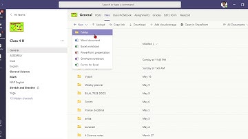 how to create a folder in microsoft teams.