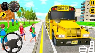 Mengemudi Mobil-mobilan BUS SEKOLAH Bawa Penuh Penumpang - Game Mobil Bus screenshot 3