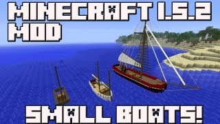 MINECRAFT 1.5.2 MOD SMALL BOATS!