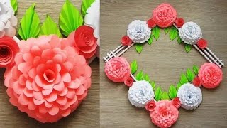 Hướng dẫn làm hoa giấy treo tường. Trang trí phòng. trang trí nhà. diy