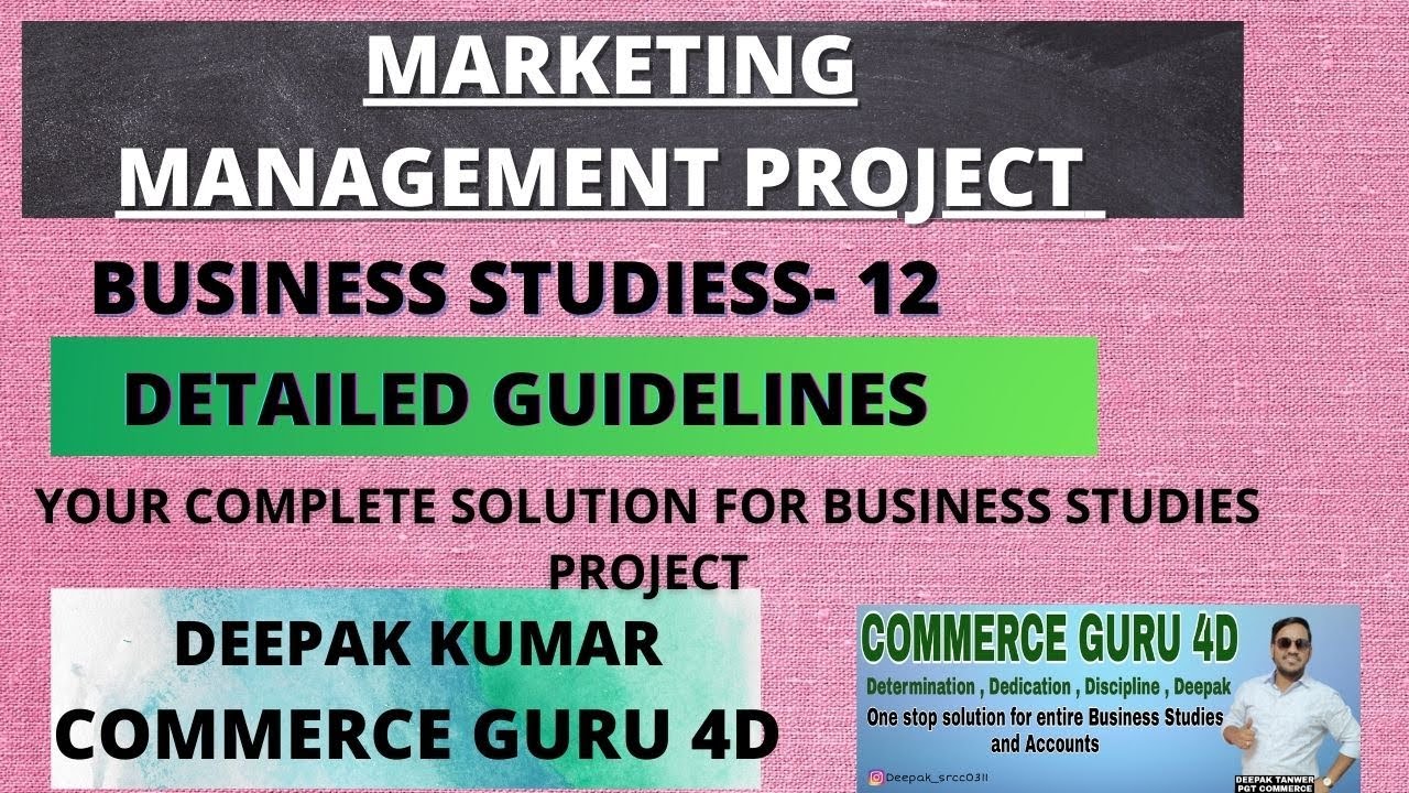 case study of marketing management with solution class 12