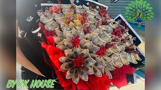 Peacock Money Bouquet style by KK House (the hardest style)