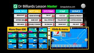 Billiard smartphone application (Dr.Billiard Lesson Master) quick manual screenshot 2