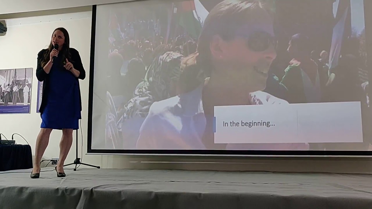 Emily Winkler Speaking about Creative Zionism for International Women's