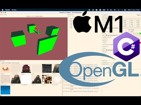 C# OpenGL+ImGui Game Engine [Tofu3D] - Directional+Ambient Lighting Demo [M1 Apple]