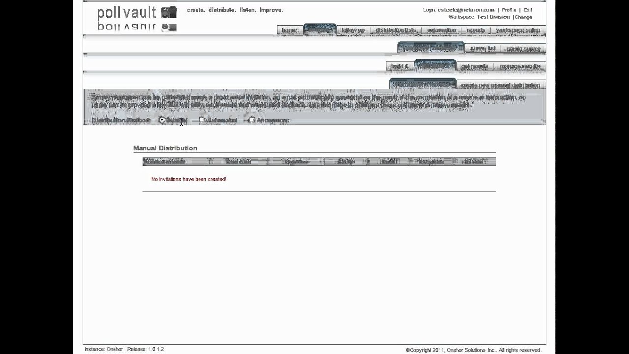Survey Distribution: Anonymous Responses