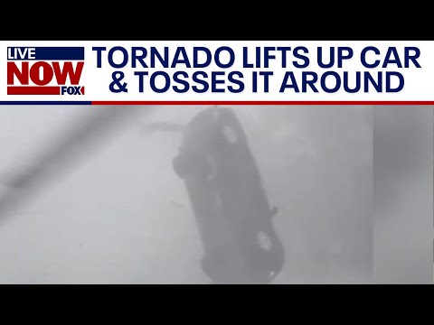 Viral video: Idalia tornado lifts up car, throws it at vehicle | LiveNOW from FOX