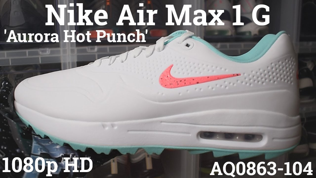 nike air max 1 g white aurora hot punch