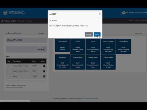 Restaurant management system