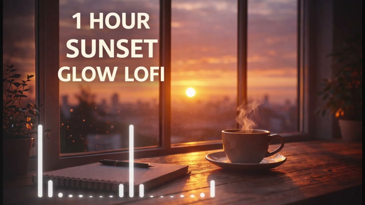 1 HOUR SUNSET GLOW LOFI 🌇夕焼けに包まれるチルな1時間 | Chill Beats for Study / Workマイビデオ 1