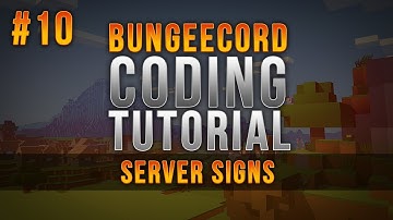 BungeeCord Coding Tutorial - Server Signs - Episode 10