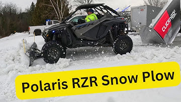 Winter with the Polaris RZR Pro XP 1000 + Kimpex ClickNGo Snow Plow Ultimate Snow Clearing Machine!