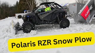 Winter with the Polaris RZR Pro XP 1000 + Kimpex ClickNGo Snow Plow Ultimate Snow Clearing Machine!