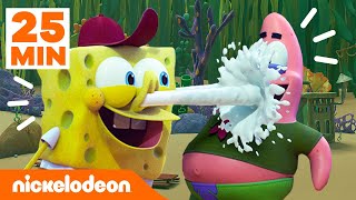 Veinticinco minutos de las mejores actividades del Kampamento Koral | Bob Esponja en Español