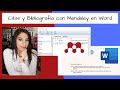 Insertar Citas y Bibliografía en formato APA 7 edición, en Word con Mendeley - TUTORIAL