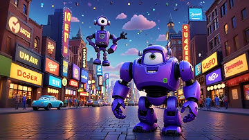 Six Little Robots Count to Ten | Counting Song for Kids | Nursery Rhymes and Baby Songs