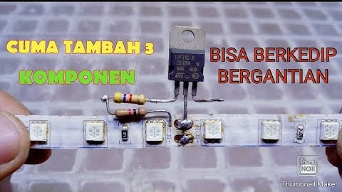 CARA MEMBUAT LED KEDIP BERGANTIAN DENGAN MODUL STROBO