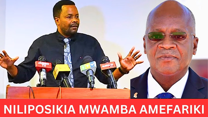 Niliposikua tu Mwamba Chali, Amefariki, nikampigia JAKAYA, PINDA, nilimpigia SAMIA