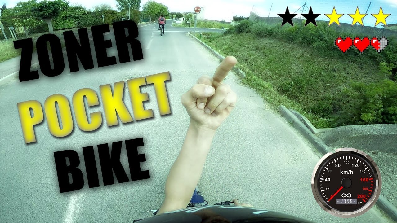 POCKET BIKE sans freins ! (Vitesse MAX bitume) FULL HD YouTube
