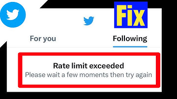 Rate limit exceeded please wait a few moments then try again Twitter