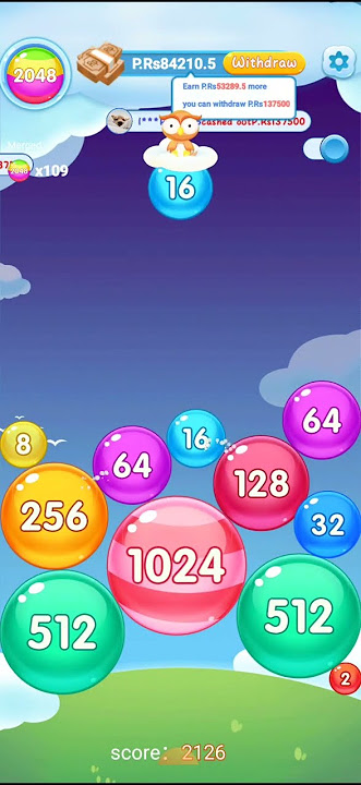 Bubble Merge 2048 Paga? App pagando para jogar