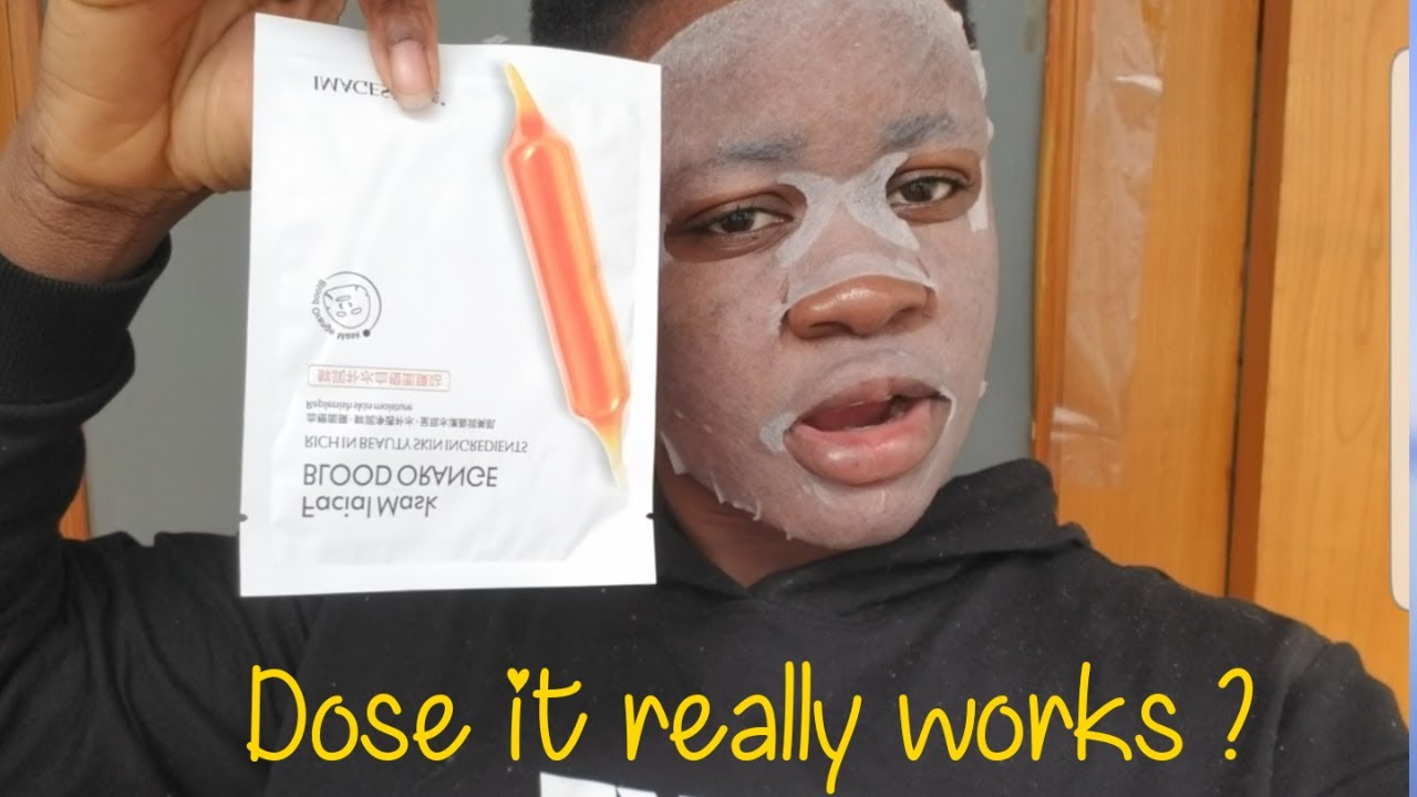 I Reviewed Blood Orange Sheet Mask For a Week// Dose It Really works?