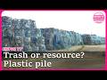 Massive piles of plastic spark concerns in residential areas incentral Japan
