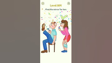 DOP 2 [Delete One Part] || Game Level 204  Find the mirror for her ||