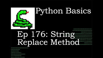 Python Basics String Replace Method