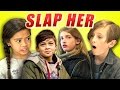 KIDS REACT TO SLAP HER