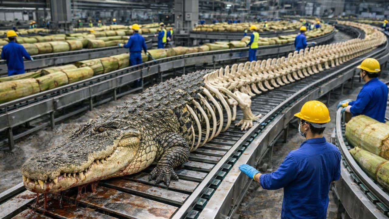Inside a Massive Alligator Leather Factory: How Luxury Bags Are Made (Full Process)