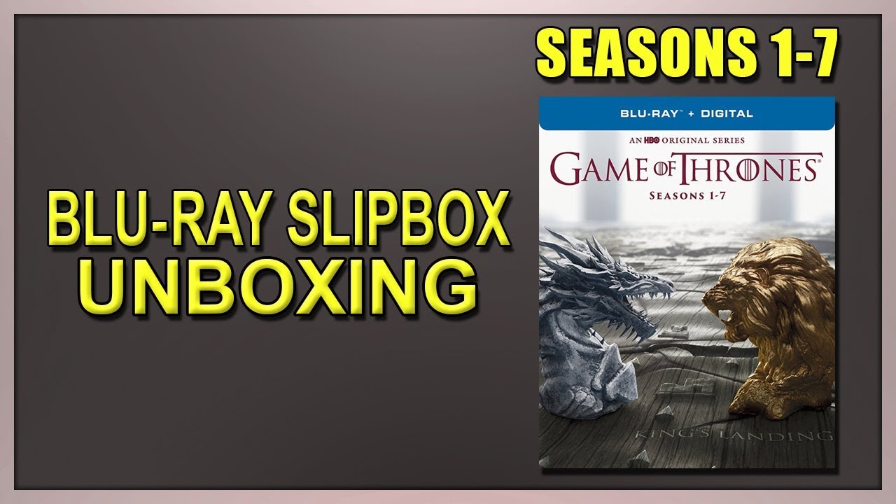 Game Of Thrones Seasons 1 7 Blu Ray Slipbox Unboxing Youtube