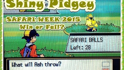 [Safari Week 2015] Shiny Pidgey in Soul Silver! Win or Fail?