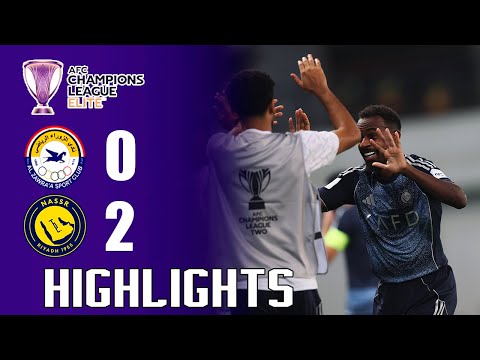 ملخص مباراة الزوراء والنصر ٠ ٢ دوري أبطال آسيا ٢ ٢٠٢٥ ٢٦