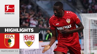 Battle For The Second Place! | FC Augsburg - VfB Stuttgart | Highlights | MD33 - Bundesliga 2023/24