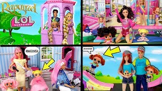 Barbie LOL Families Morning Routines - Gymnastics, School, Baby Goldie Playdates