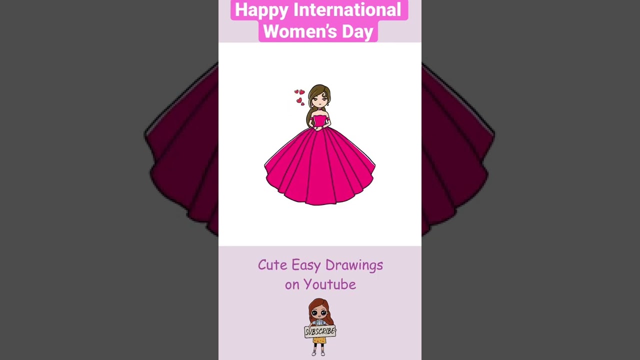 Happy International Women’s Day Cute Easy Drawings 