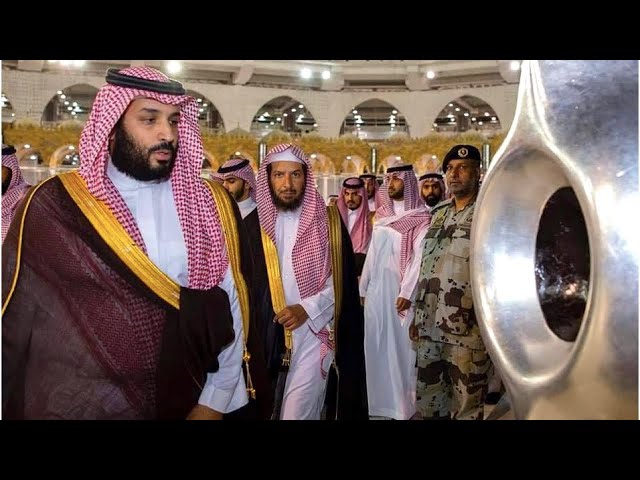 The Crown Prince Muhmmad Bin Salman  Arrived in Kabah ||inside Kabah washing class=