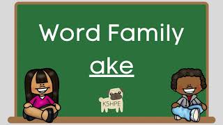 Word Family Ake, Phonics, Phonograms, Reading, eBook, SLIDES, Virtual School, Online Learning, READ