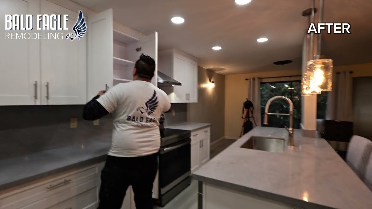 Complete open concept kitchen remodel Lakewood, WA. 🦅 - YouTube