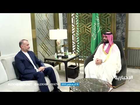 Saudi Crown Prince Mohammed bin Salman meets Iran's Foreign Minister as ties warm