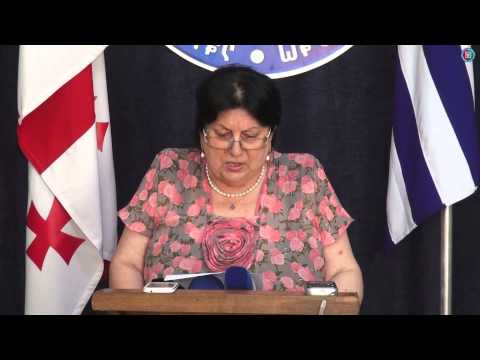 ადამიანის უფლებათა დაცვის საკითხთა კომისიის თავმჯდომარის - მედეა ვასაძის ბრიფინგი
